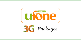 Ufone 3G Daily, Three days, Weekly and Monthly Packages