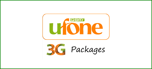 Complete Details of Ufone 3G Packages