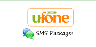 Ufone Daily, Nightly, Weekly, and Monthly SMS Packages