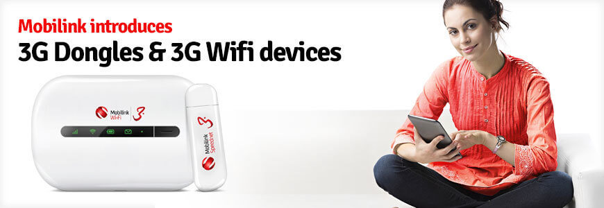 Mobilink launches 3G WIFI Devices and Dongles in Pakistan