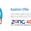 Zong Kashmir Offer presents unlimited free calls for worldwide
