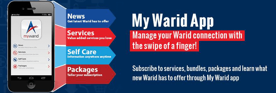 My Warid APP service - Warid app for Smartphones
