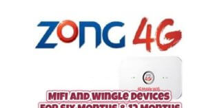 Zong brings 6 and 12 months 3G/4G Packages Device