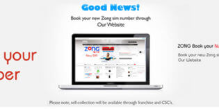 Zong brings Book Your Number through Online