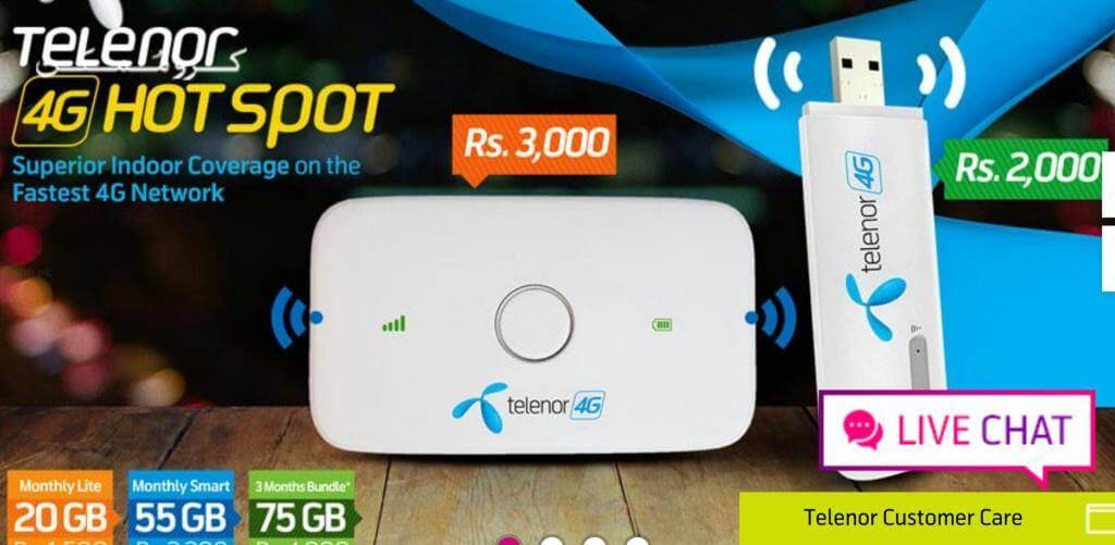 Telenor 4G Hotspot internet devices 4G Wingle and MiFi