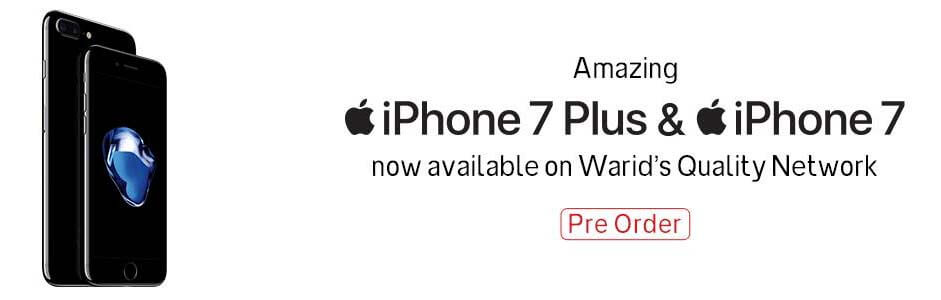 Warid iPhone7 and iPhone7 plus Pre-order/register service