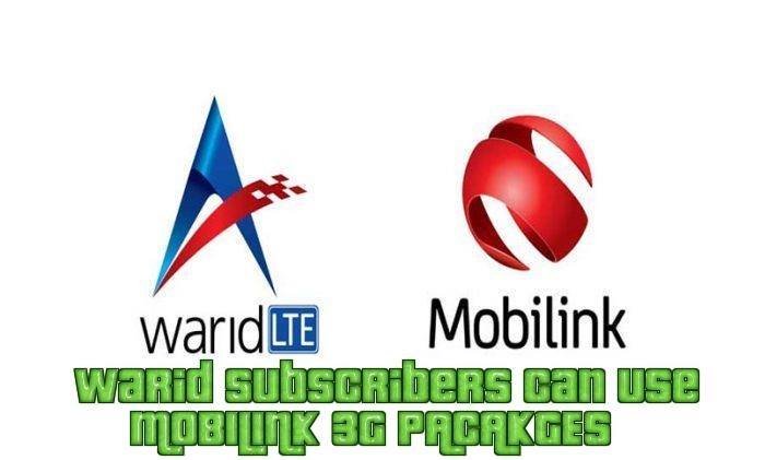 Warid subscribers can use Mobilink 3G Packages from Now