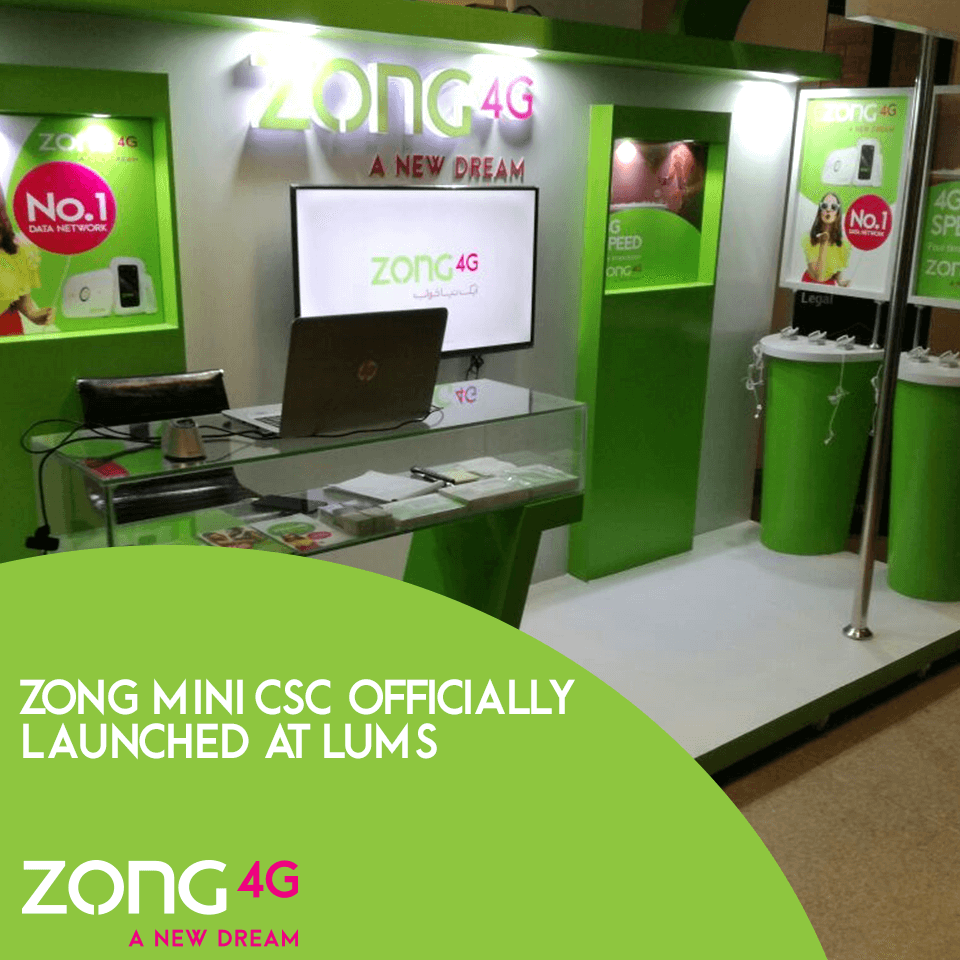 Zong launches Mini Customers Service Center in LUMS