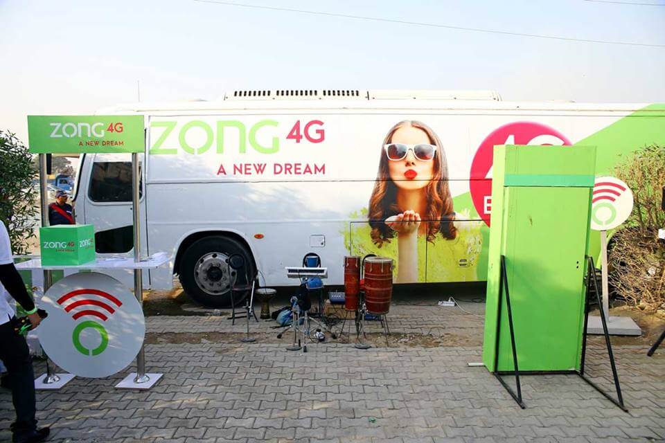 Zong starts a tour of Pakistan in Zong 4G Express Slogan and Buses